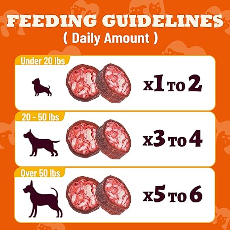Real Duck & Cranberry Filled Roll Dog Treats, Beef Hide Dental Chews for Tartar Management, Puppy Training Snacks for Small, Large & All Breeds, 7.05oz