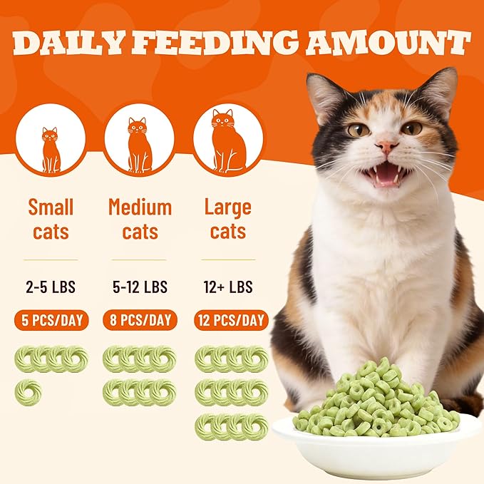 10.58 oz Catnip Cat Treats, Real Chicken & Vitamins, Teeth Cleaning Training Snacks for Indoor Cats