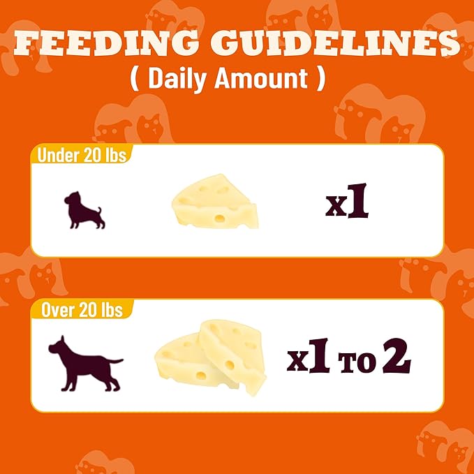 Cheese Bites Dog Treats, High Protein Natural Chewy Snacks, Digestive & Immune Support, Original Flavor Puppy Training Rewards, 14.1oz