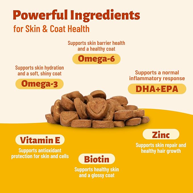 7.76oz Canine Daily Gut Health Chews, Pumpkin Seed, Psyllium Husk & Probiotic Formula, Gentle Nutritional Support for Overall Body Comfort