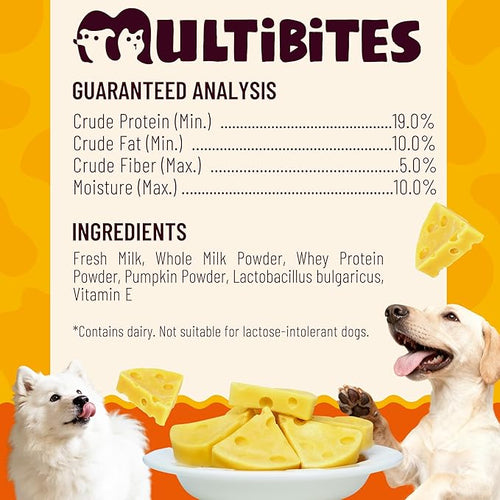 14.1oz Pumpkin Cheese Dog Treats, High-Protein Natural Chewy Training Snacks for Digestive & Calcium Support