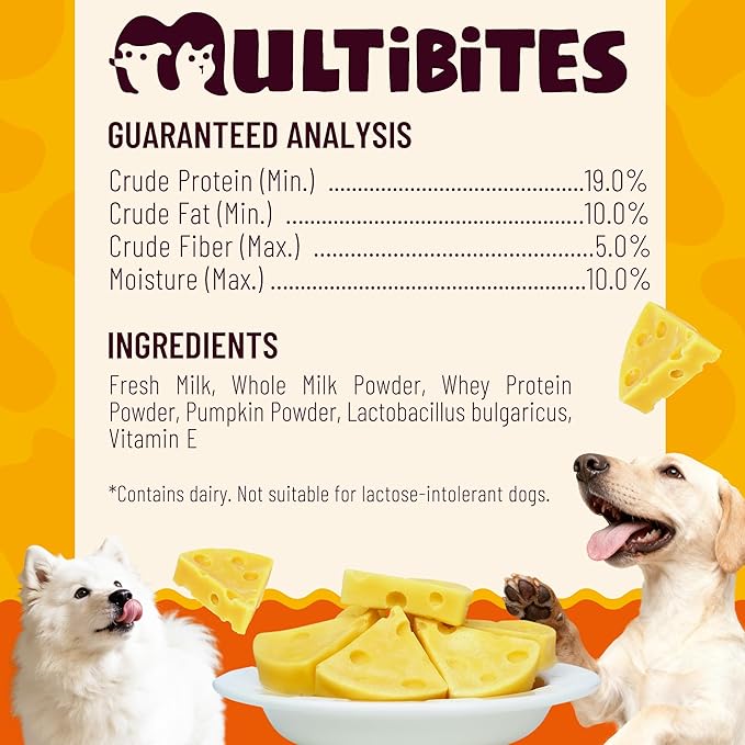 14.1oz Pumpkin Cheese Dog Treats, High-Protein Natural Chewy Training Snacks for Digestive & Calcium Support