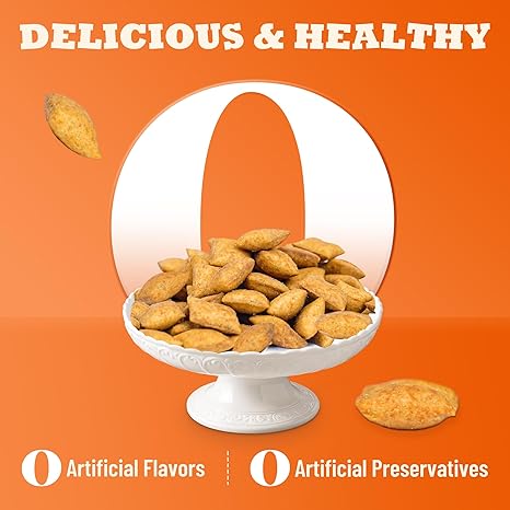 Pumpkin Treats for Cats & Dogs with Egg Yolk Creamy Core, Crunchy and Soft Texture Pet Snacks, Daily Skin & Coat and Gut Wellness Support, Ideal Training Rewards for Kittens and Indoor Cats, 13.05 oz