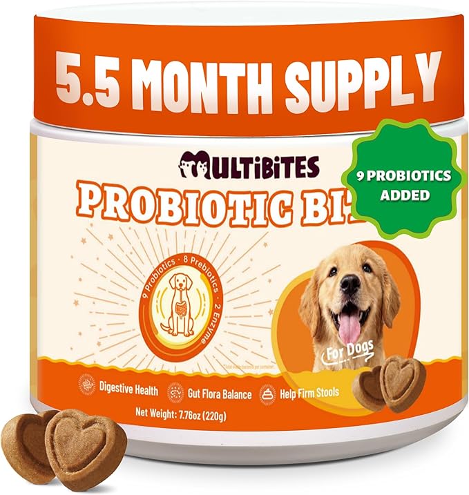 7.76oz 330 Bites Probiotics for Cats, with 9 Probiotic Strains & Prebiotics for Digestive Support, Taurine for Immune & Heart Support, for All Life Stages