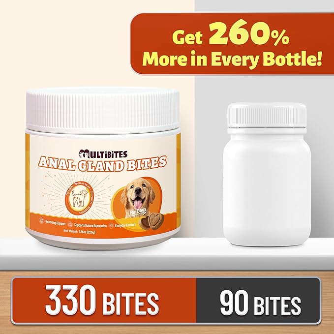 7.76oz Canine Daily Gut Health Chews, Pumpkin Seed, Psyllium Husk & Probiotic Formula, Gentle Nutritional Support for Overall Body Comfort