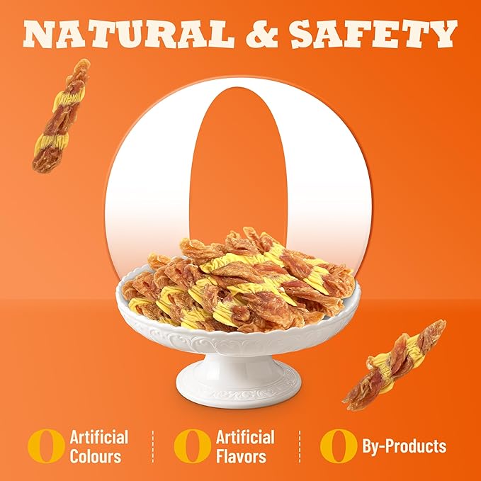 5.29 oz Chicken Cheese Dog Jerky, Grain-Free Natural Healthy Training Treats for All Dogs