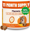 330 Bites Taurine Chews for Cats, Gentle Heart & Eye Health Support Supplement with Omega-3, CoQ10, Lutein and Vitamins, Natural Antioxidant Formula for Kittens, Adult and Senior Cats, 7.76 oz