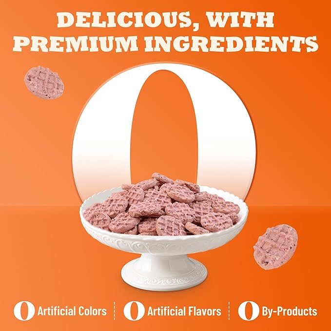 16.58oz Cheese Dog Treats with Sweet Potato & Purple Sweet Potato, Natural Savory-Sweet Snacks for Puppies, Adult & Senior Dogs, for Digestive Support