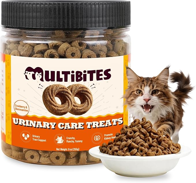 9 oz Chicken Flavor Cat Treats, Urinary & Kidney Support, Training Treats for Indoor Cats
