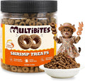 10.58 oz Salmon Flavor Shrimp Cat Treats, Skin & Coat Support Training Snacks for Indoor Cats