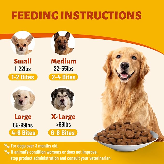 7.76oz Canine Daily Gut Health Chews, Pumpkin Seed, Psyllium Husk & Probiotic Formula, Gentle Nutritional Support for Overall Body Comfort