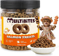 10.58 oz Salmon Cat Treats, Omega-3 with Real Salmon, Fish Oil & Chicken Livers, Easy-Digestible Protein for Kittens with Sensitive Stomachs