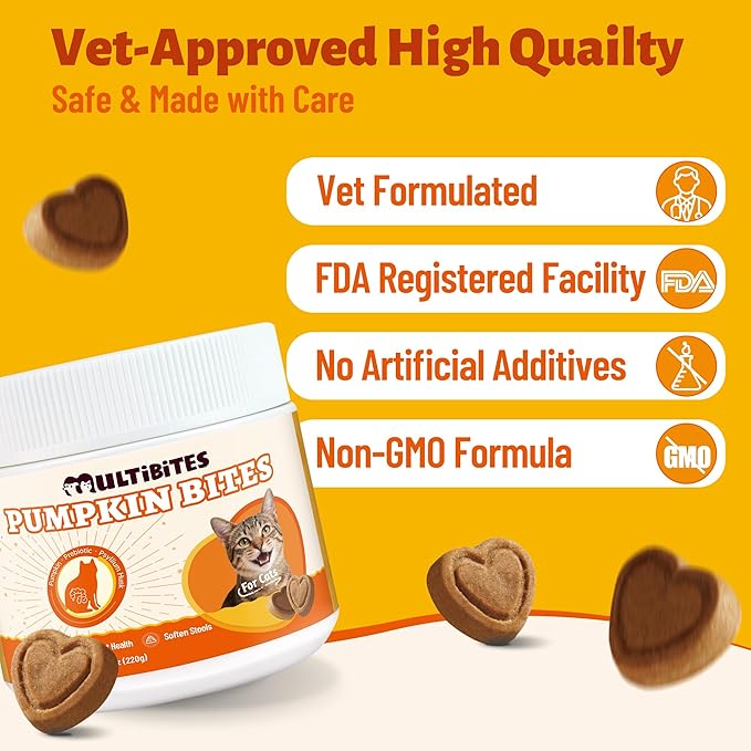 L-Lysine Cat Chews, Chicken Flavor Daily Supplements with Taurine, Omega 3 & Multivitamins, Immune, Respiratory & Eye Support Snacks for Cats and Kittens