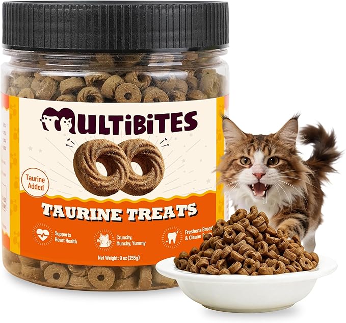 8 oz Chicken Flavor Taurine Cat Treats, Immune Support Healthy Training Snacks
