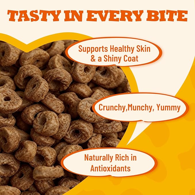 10.58 oz Chicken Flavor Cat Treats, Fish Oil for Skin & Coat, Training Snacks for Indoor Cats