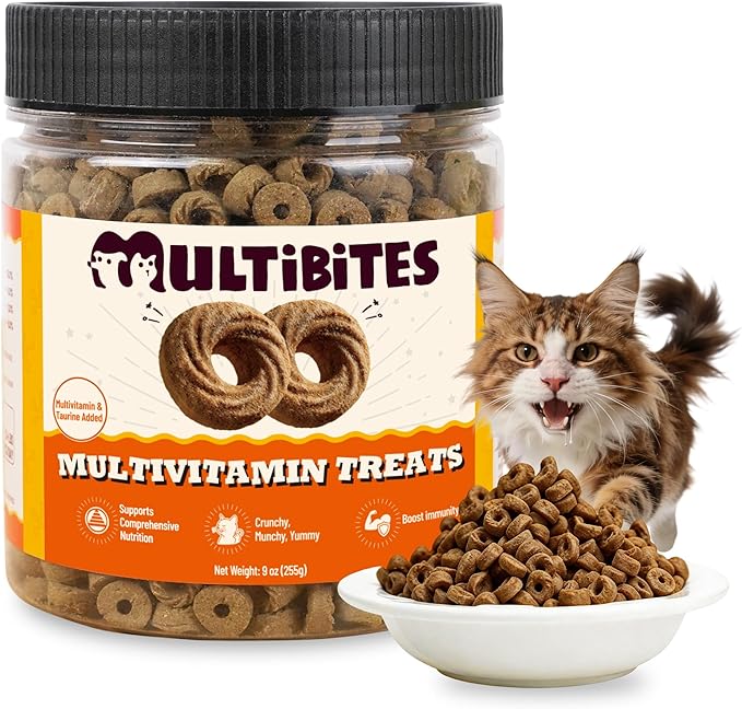 9 oz Cat Multivitamin Treats Vitamins for Cats Chicken Flavor Cat Training Treats Cat Treats for Indoor Cats