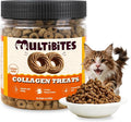 10.58 oz Crunchy Collagen Cat Treats, Glucosamine & Green Lipped Mussel & Vitamins, Hip & Joint Support