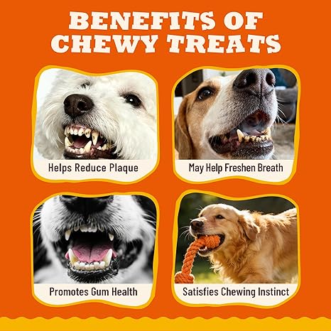 Real Duck & Cranberry Filled Roll Dog Treats, Beef Hide Dental Chews for Tartar Management, Puppy Training Snacks Suitable for All Dog Breeds, Small & Large Dogs, 14.1oz