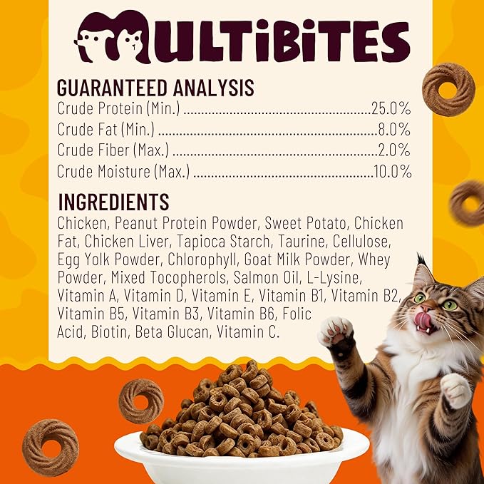 9 oz Cat Multivitamin Treats Vitamins for Cats Chicken Flavor Cat Training Treats Cat Treats for Indoor Cats