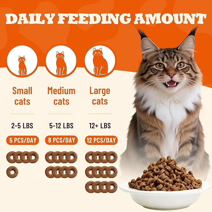9 oz Cat Multivitamin Treats Vitamins for Cats Chicken Flavor Cat Training Treats Cat Treats for Indoor Cats