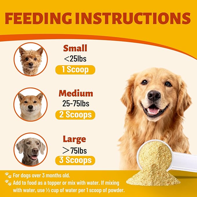 3.88oz 5X Collagen Powder for Dogs & Cats, Hip & Joint Supplement with MSM, Hyaluronic Acid & Marine Collagen, Supports Mobility, Skin & Coat Health, Chicken Flavor Food Topper