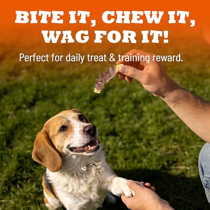 Duck Wrapped Beef Cartilage, Duck Treats for Dogs, Rawhide Free Dog Chews Long Lasting, Dog Training Treats, 5 oz