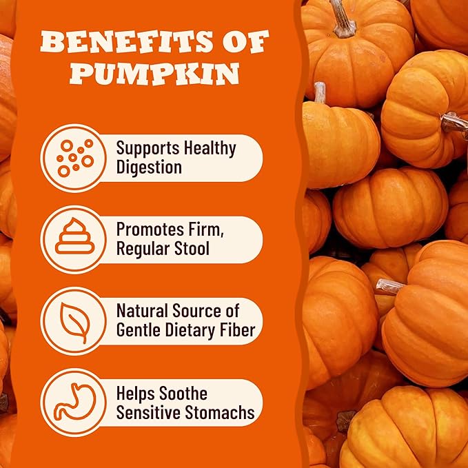 31oz Premium Pumpkin Puree for Cats & Dogs, Natural Fiber Supplement for Digestive Support & Sensitive Stomach Support, Ideal Food Topper for Kittens, Puppies & All Pets
