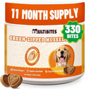 330 Ct Dog Green-Lipped Mussel Chews, Natural Wellness Formula with MSM, Omega-3 & Vitamin E, Daily Care for Hip, Joint and Mobility